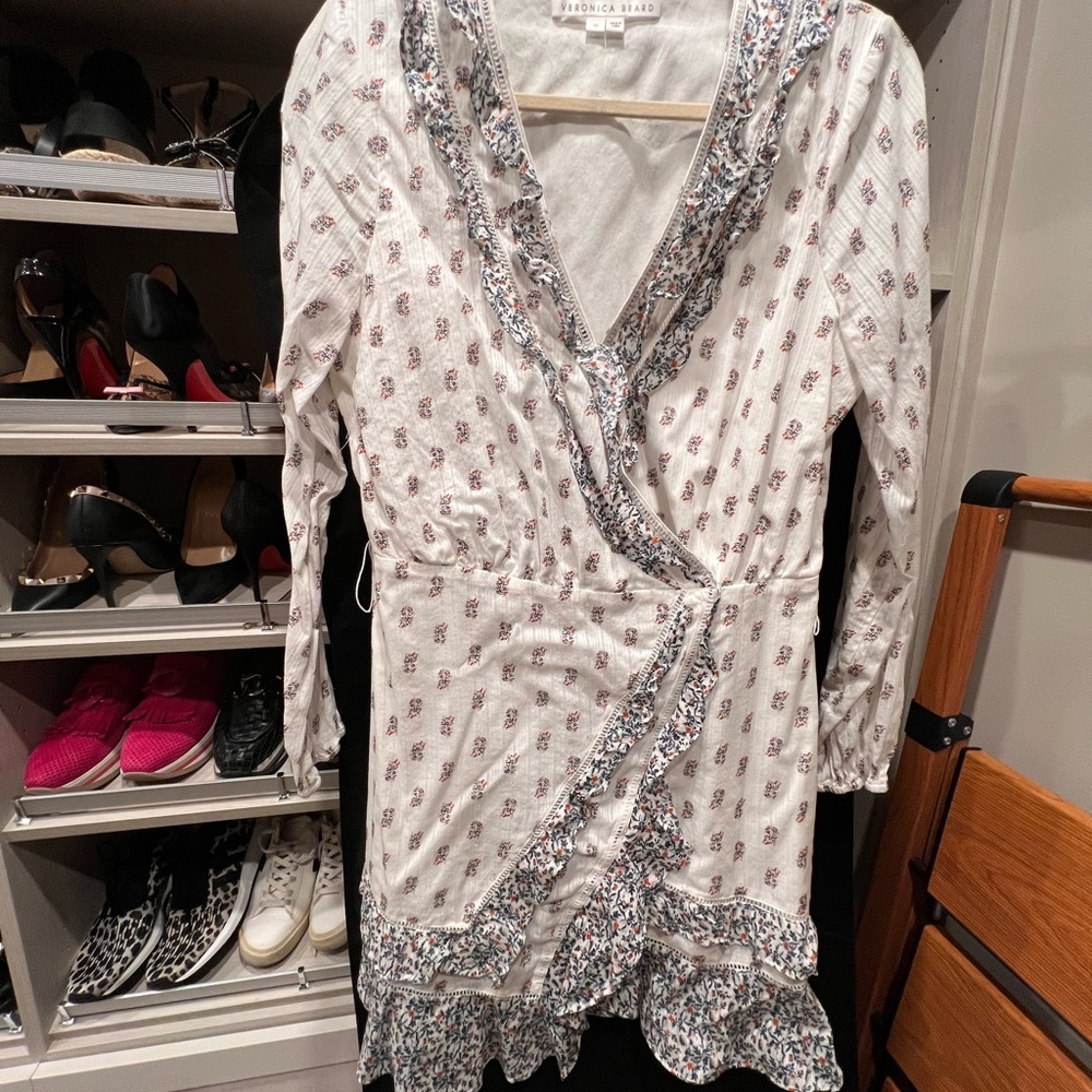 Gently worn Veronica Beard Floral Wrap Dress